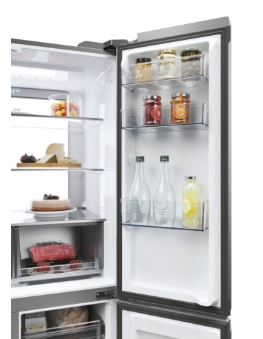 HAIER HCR79F19ENMM FRIGO E 4PORTE   646LT NF PLATIN. INOX H190 L91 P75