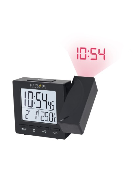 EXPLORE RDP1001 BK OROLOGIO CON PROIEZIONE ADATTATORE AC NERO