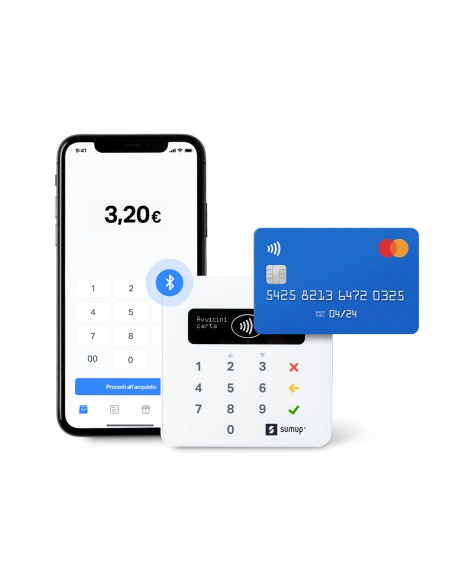 SUMUP AIR LETTORE DI CARTE MOBILE CON BLUETOOTH E NFC