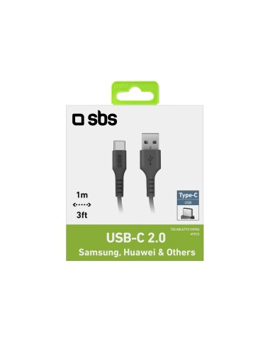 SBS TECABLETYC1KPOS CAVO USB/USB-C 1M NERO