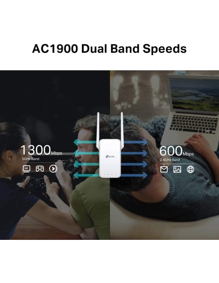 TPLINK RE550 AC1900 WIFI RANGE EXTENDER ONE MESH