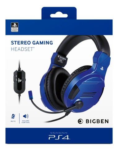 BIGBEN PS4 CUFFIA LICENZA UFFICIALEBLUE