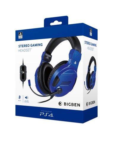 BIGBEN PS4 CUFFIA LICENZA UFFICIALEBLUE