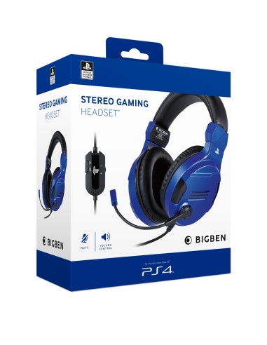 BIGBEN PS4 CUFFIA LICENZA UFFICIALEBLUE