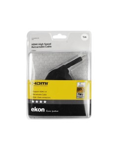 EKON 38192 CAVO HDMI V1.4 RETRATTILE M/M 1,0M 2