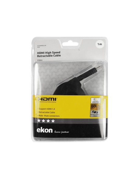EKON 38192 CAVO HDMI V1.4 RETRATTILE M/M 1,0M