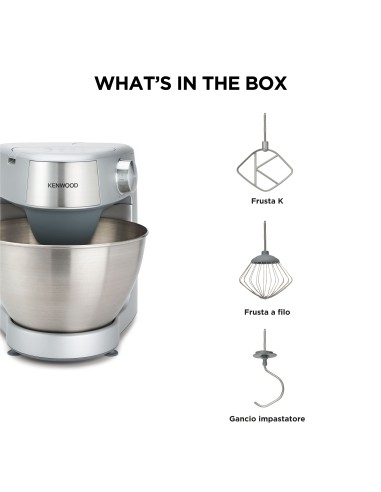 IMPASTATRICI: vendita online KENWOOD DL KHC29.A0SI IMPASTATORE PROSPERO 1000W CIOTOLA ACC. 4,3LT in offerta