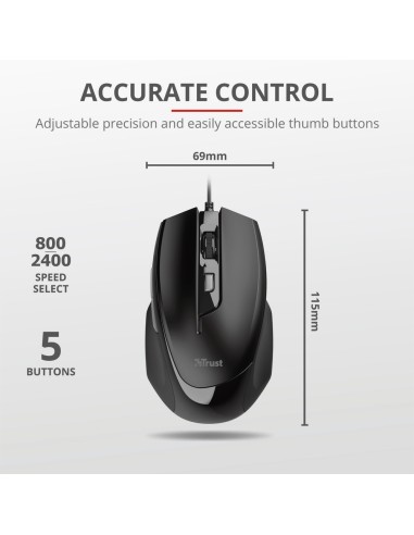 TRUST 23650 VOCA COMFORTABLE MOUSE