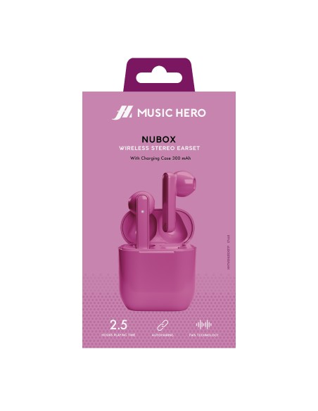 SBS MHTWSNUBOXBTP AURICOLARI TWS 300MAH ROSA