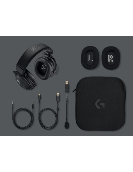 LOGITECH G PRO X 2 NERO LIGHTSPEED WIRELESS GAMING CUFFIE 7.1 PC/CONS.