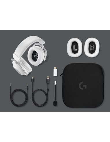 LOGITECH G PRO X 2 BIANCO LIGHTSPEED WIRELESS GAMING CUFFIE 7.1 PC/CON
