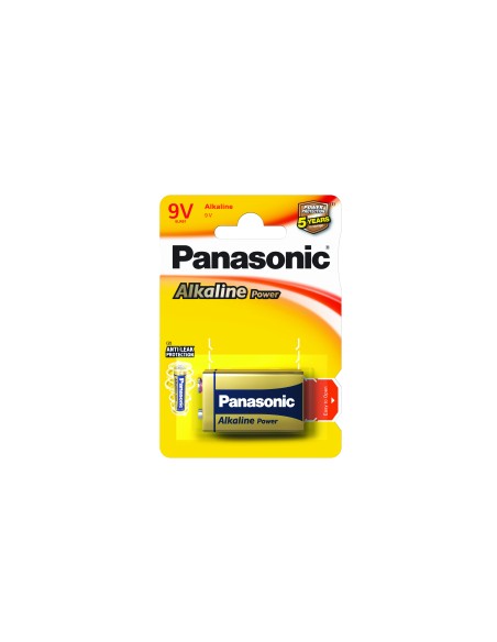 PANASONIC ALKALINE POWER 9V X1 TRANSISTOR 6LR61APB/1BP