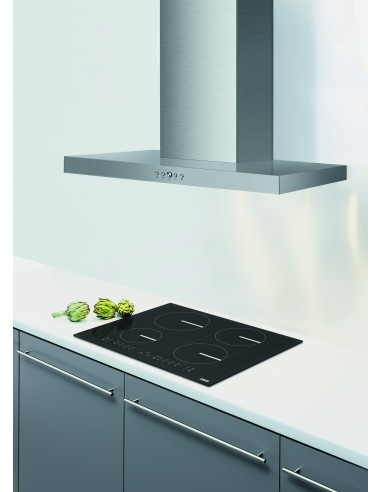 FRANKE TIBER90XS CAPPA A 90 CM INOX DECORATIVA A PARETE 1MOTORE 2LAMP.