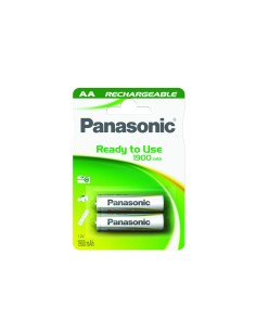 PANASONIC RECHARGEABLE AA X2 1900MAH STILO PILE RICARICABILI