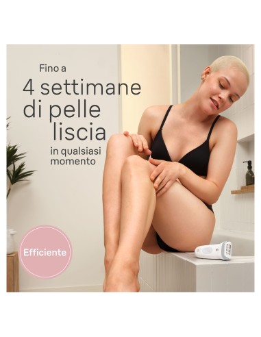 BRAUN SE7041 EPILATORE SILK-EPIL RETE BIANCO/ARGENTO
