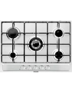GLEMGAS PIANO COTTURA P5GFXV 5F. 70 CM INOX