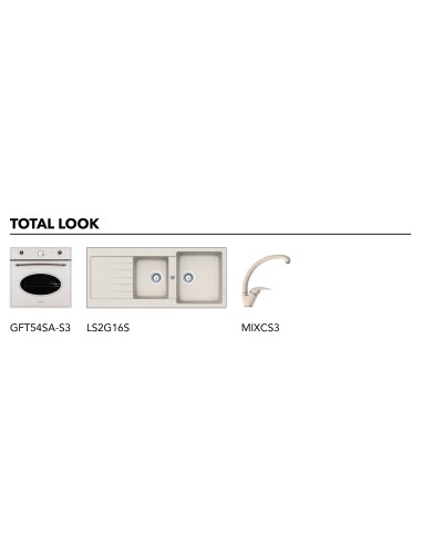 GLEMGAS GT64SA PIANO COTTURA 60 CM. SABBIA