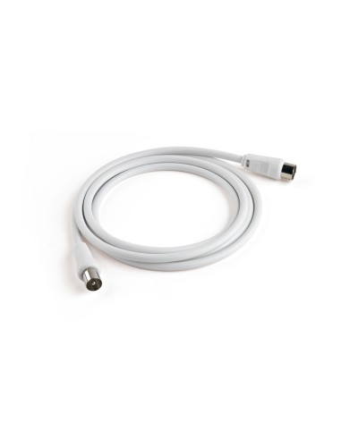 MELICONI ANT2M CAVO ANTENNA 2MT M/F CON ADATTATORE M/M BIANCO