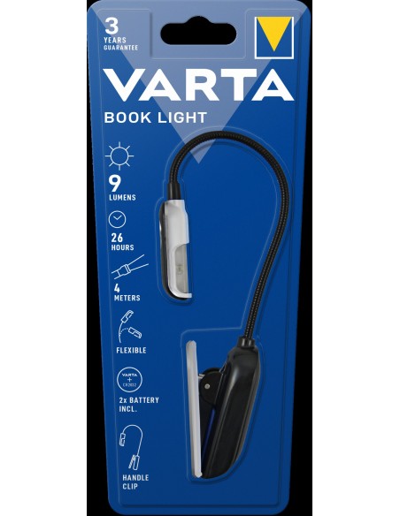 VARTA LED BOOK LIGHT LUCE LED CLIP DA LETTURA
