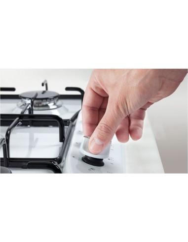 PIANI COTTURA A GAS: vendita online DE_LONGHI YNF46ASV PIANO COTTURA 60CM NERO COMANDI FRONTALI in offerta