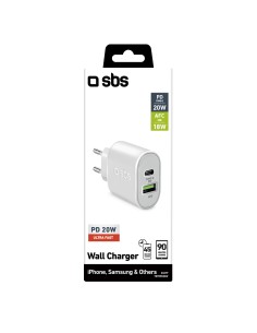 SBS TETRPD20W ALIM.RETE USB-C 20W + 1USB 2.1A 2