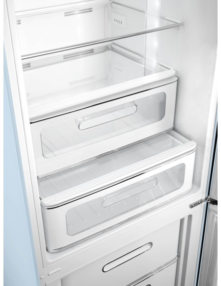 SMEG FAB32RPB5 FRIGO D NF AZZURRO  331LT ANNI 50 60CM CERNIERE DX