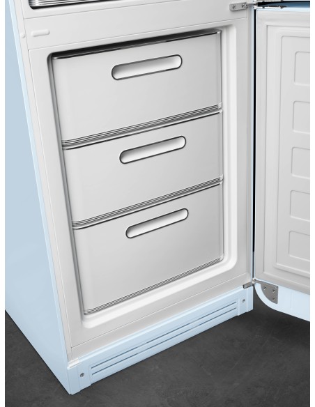 SMEG FAB32RPB5 FRIGO D NF AZZURRO  331LT ANNI 50 60CM CERNIERE DX