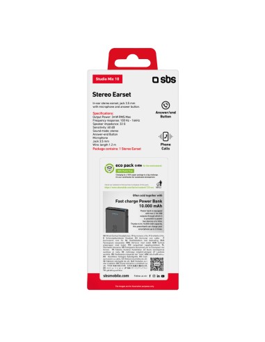 SBS TEEARTYCK AURICOLARE TYPE-C CON MICROFONO NERO