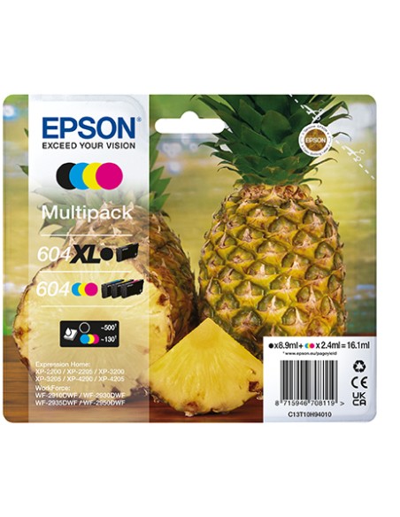 EPSON T10H9 604 XL NERO + 604 C/M/Y MULTIPACK CARTUCCE