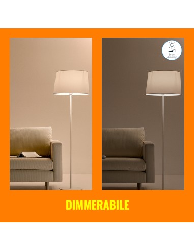 PHILIPS 372788 BIANCO X2 8W/60W E27 GOCCIA SMERIGLIATA DIMMER LAMP.CON