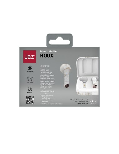 SBS TEJZEARHOOXBTMAR AURICOLARI TWS BASE 300MAH MARMO