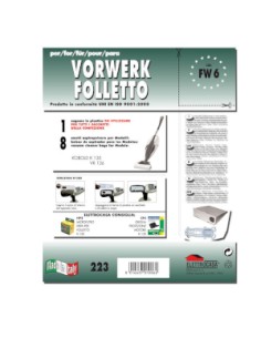ELETTROCASA FW6 TNT CONF. 8 SACCHI VORWERK FOLLETTO