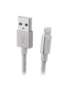 SBS TECABLEUSBIP589BS CAVO LIGHTNING/USB 1M CONNETTORE METALLICO SILVE