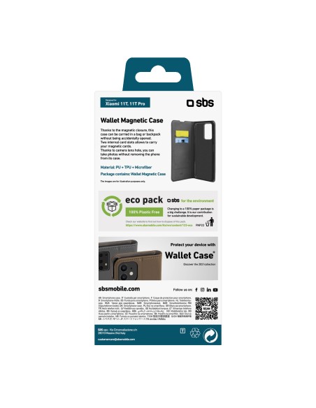 SBS TEBKLITEXIMI11TK XIAOMI 11T/11T PRO CUSTODIA A LIBRO NERO