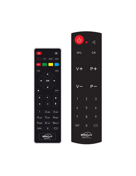 DIGIQUEST 990 REC DDT ZAPPER HD PVR2 TELECOMANDI TASTI GRANDI
