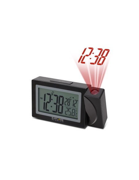 EXPLORE RDP1002 BK OROLOGIO CON PROIEZIONE ADATTATORE AC NERO