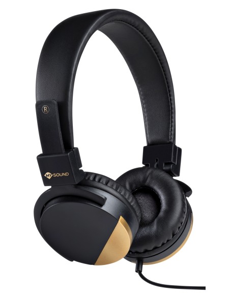 MYSOUND SPEAK METAL NERO CUFFIA A PADIGLIONE