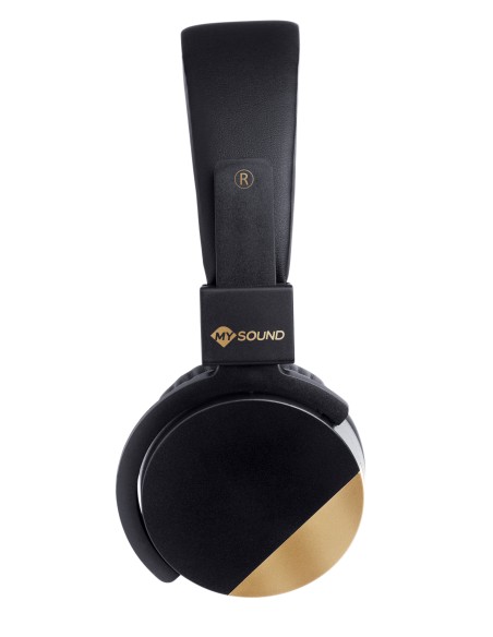 MYSOUND SPEAK METAL NERO CUFFIA A PADIGLIONE