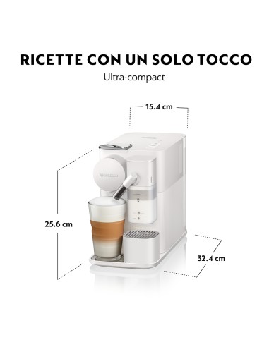 MACCHINE CAFFE' ESPRESSO: vendita online DE LONGHI EN510.W MACCHINA CAFFE' NESPRESSO LATTISSIMA BIANCA in offerta