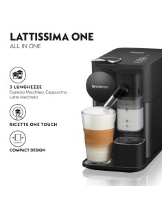 MACCHINE CAFFE' ESPRESSO: vendita online DE LONGHI EN510.B MACCHINA CAFFE' NESPRESSO LATTISSIMA NERA in offerta