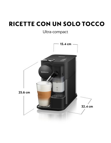 MACCHINE CAFFE' ESPRESSO: vendita online DE LONGHI EN510.B MACCHINA CAFFE' NESPRESSO LATTISSIMA NERA in offerta