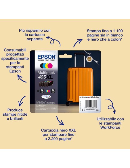 EPSON T05G6 405 BK/C/M/Y MULTIPACK CARTUCCE