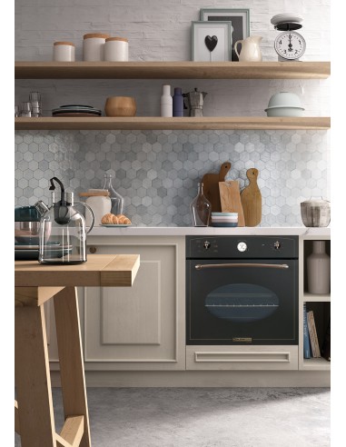 GLEMGAS GFT64AN-S3 FORNO 64LT A ANTRACITE TRIPLO VETRO OROLOGIO