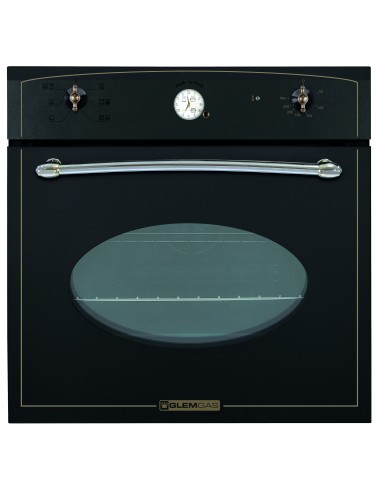 GLEMGAS GFT64AN-S3 FORNO 64LT A ANTRACITE TRIPLO VETRO OROLOGIO