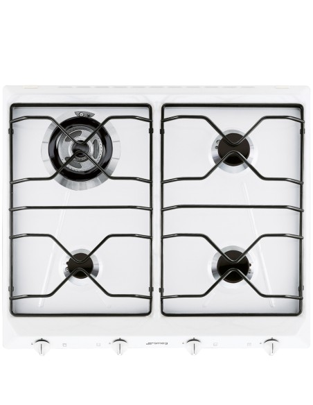 SMEG SRV564EB7 PIANO COTTURA 60CM  BIANCO GRIGLIE PIATTINA