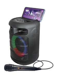KARMA VORTEX 4 DIFFUSORE AMPLIFICATO RICARICABILE MICROFONO BT USB-IN