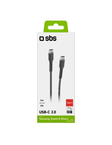 SBS TECABLETCC3M CAVO USB-C/USB-C 3,0M