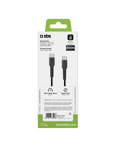 SBS TECABLETCC3M CAVO USB-C/USB-C 3,0M