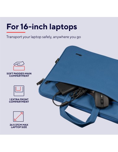 TRUST 24448 BOLOGNA 16" ECO BLU BORSA NOTEBOOK