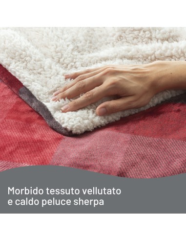 IMETEC 16715 PLAID RISCALDABILE    ADAPTO 6T VELVET TARTAN 160X120